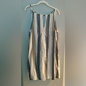 Lou & Grey Striped Dress - Black and White - M